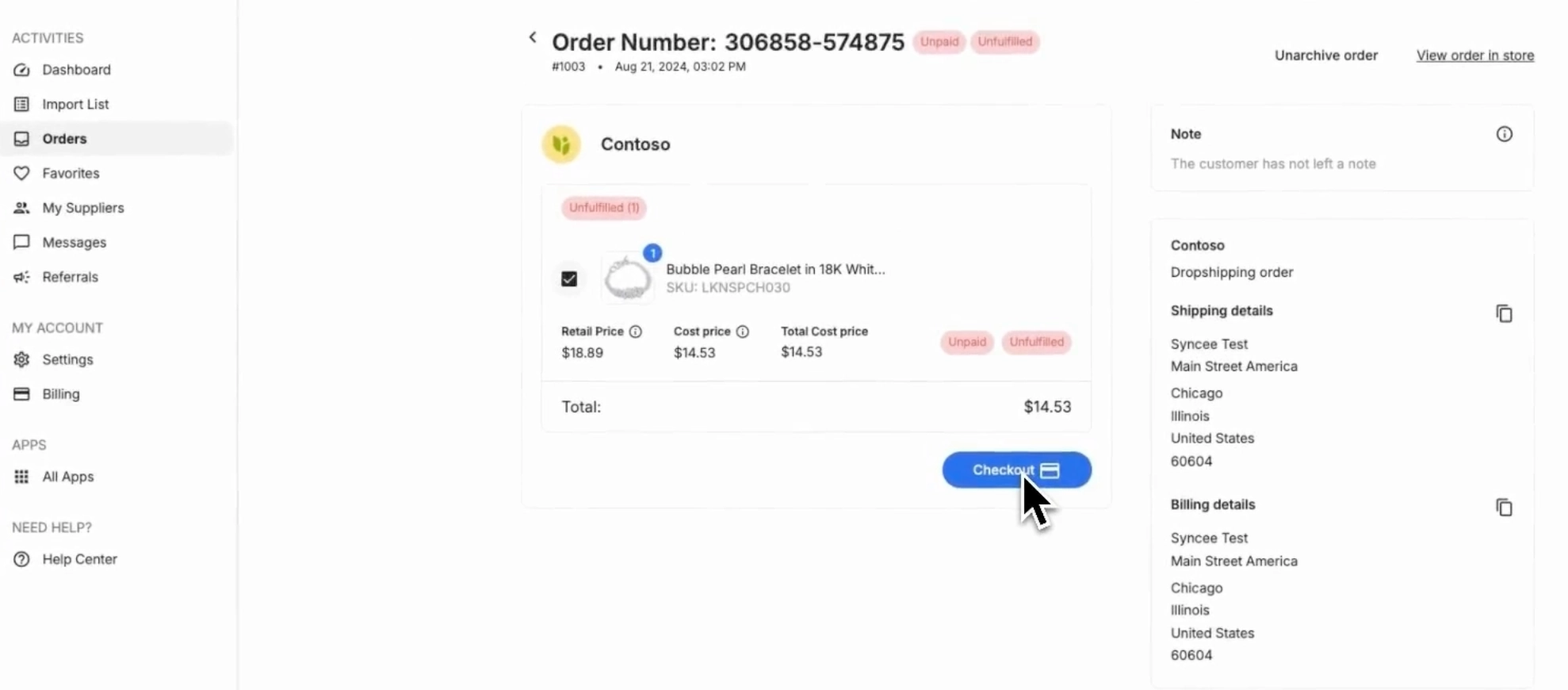Order Management